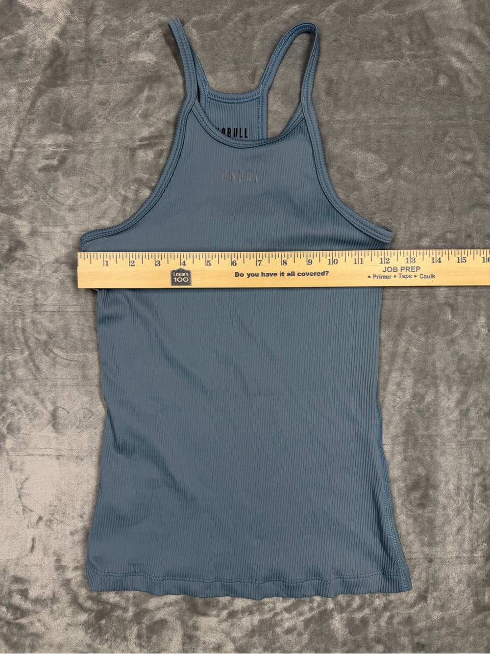 NOBULL Women's Sky Blue Ribbed Racerback Tank - Picture 7 of 7